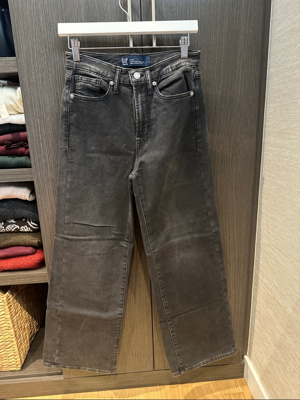 GAP High Rise Wide Leg Sweatpant Jeans